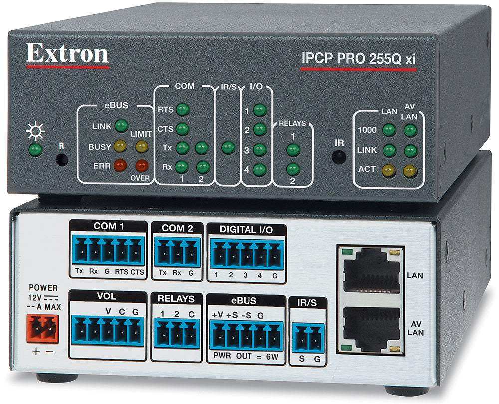 Extron IPCP Pro 255Q xi IPCP Pro xi Quad Core Control Processor Room Control Extron