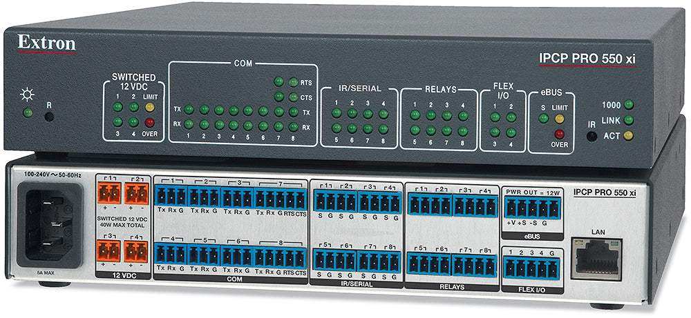 Extron IPCP Pro 550 xi IPCP Pro xi Control Processor Room Control Extron