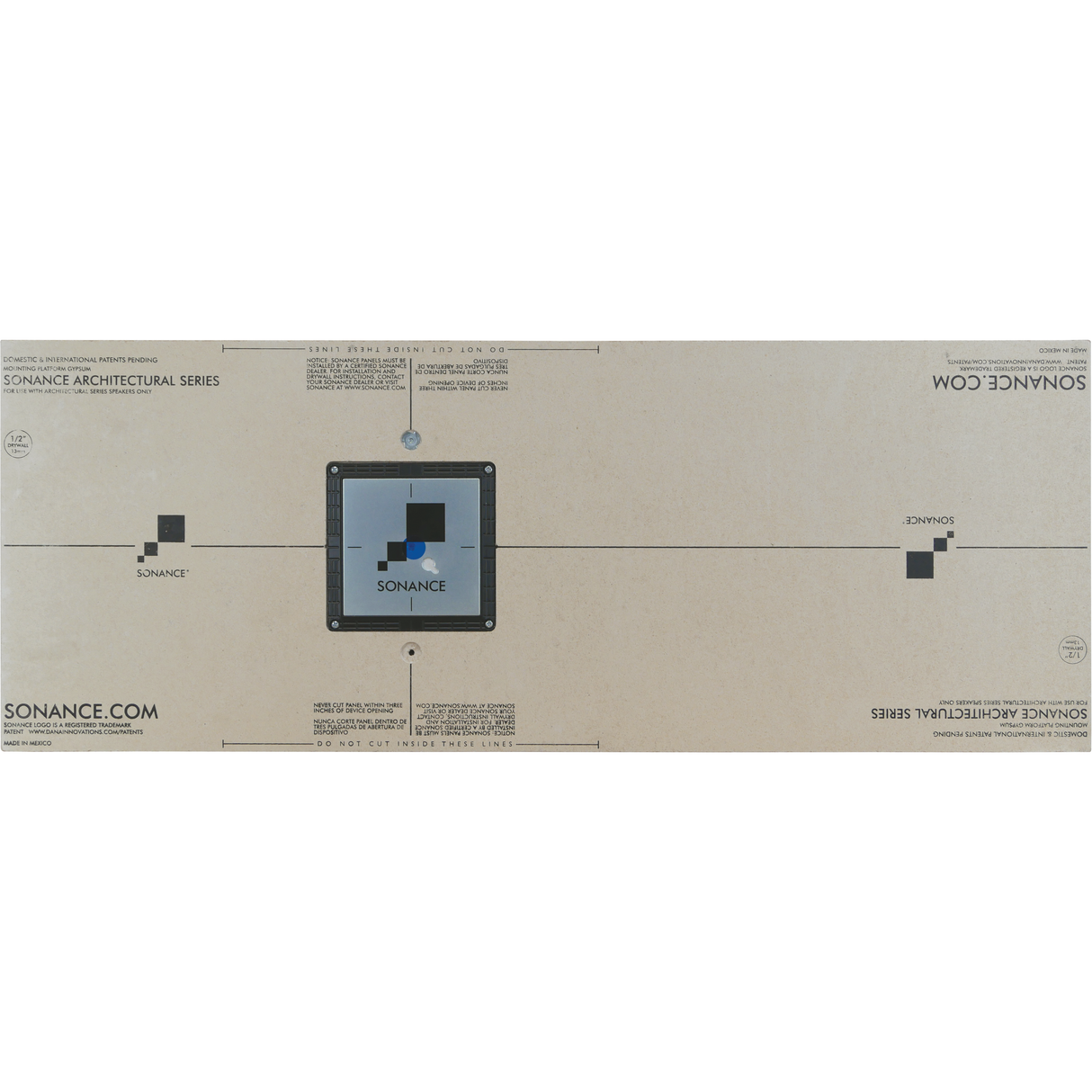 Sonance 1/2" Square Medium Mounting Platform – AS68RS Bracket Speaker Accessories Sonance