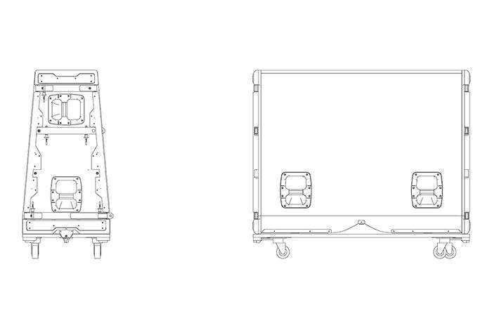 JBL VTX M-Series VTX-S28-ACC Accessory Cover and Castorboard Speakers JBL Professional