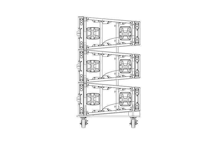 JBL VTX M-Series VTX-S28-VTC Vertical Transporter Speakers JBL Professional