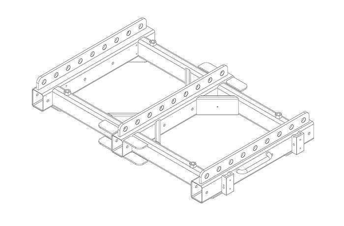 JBL VTX M-Series VTX-V25-AF Array Frame Speakers JBL Professional