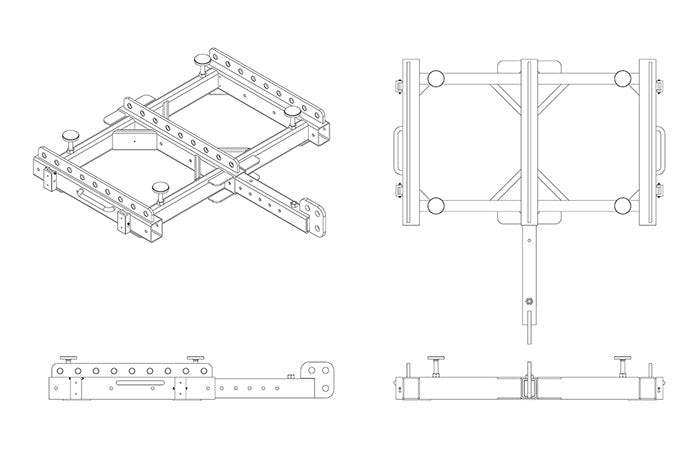 JBL VTX M-Series VTX-V25-AF Array Frame Speakers JBL Professional
