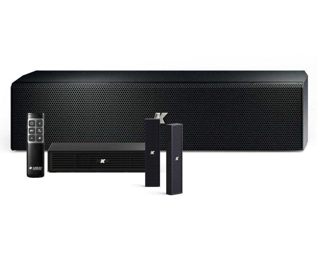 K-Array Azimut KAMUT2L II Professional sound system composed of 2 KZ14 I + 1 KU44-2 + 1 KA02 I+ 1 K-REMUCTRL (Black) Speakers K-Array