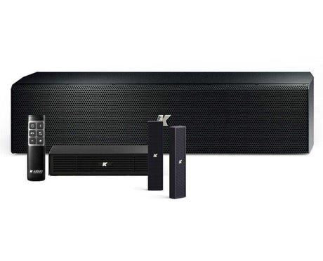 K-Array Azimut KAMUT2L II Professional sound system composed of 2 KZ14 I + 1 KU44-2 + 1 KA02 I+ 1 K-REMUCTRL (Black) Speakers K-Array