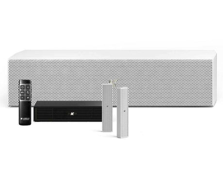 K-Array Azimut KAMUT2LW II Professional sound system composed of 2 KZ14W I + 1 KU44W-2 + 1 KA02 I + 1 K-REMUCTRL (White) Speakers K-Array