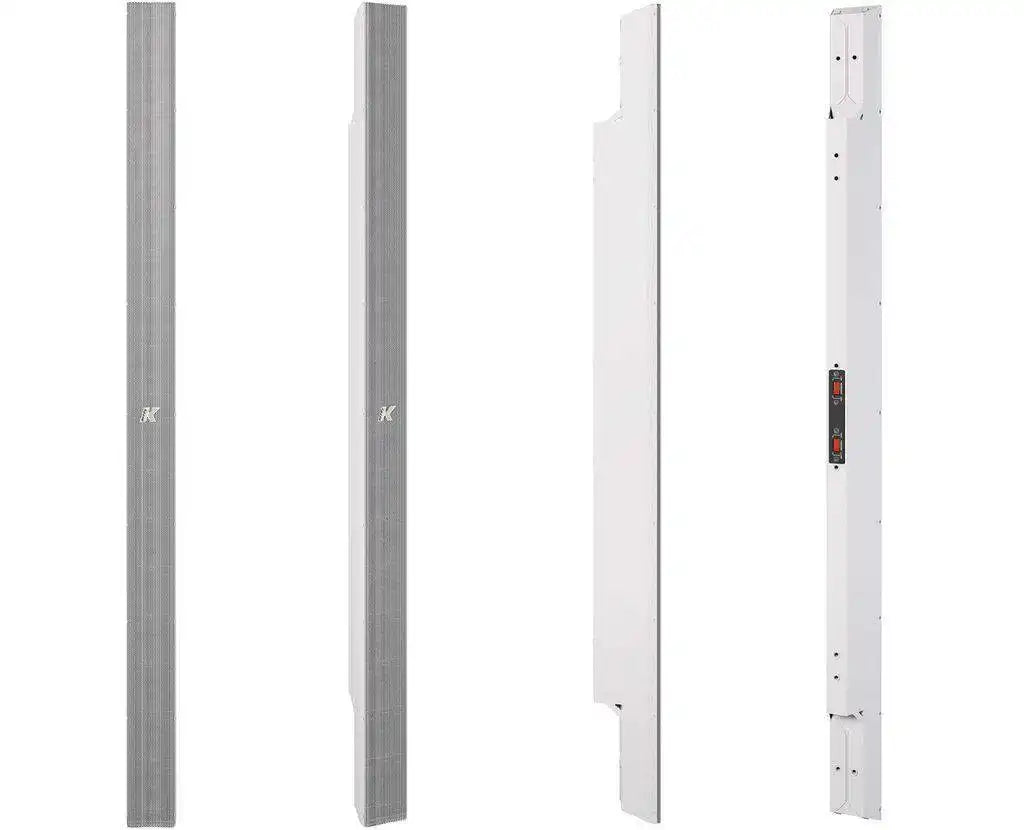 K-Array Kobra KK102W I 100cm-long, variable beam stainless steel line array element with 16x2" cones (connecting hardware NOT included, White) Speakers K-Array