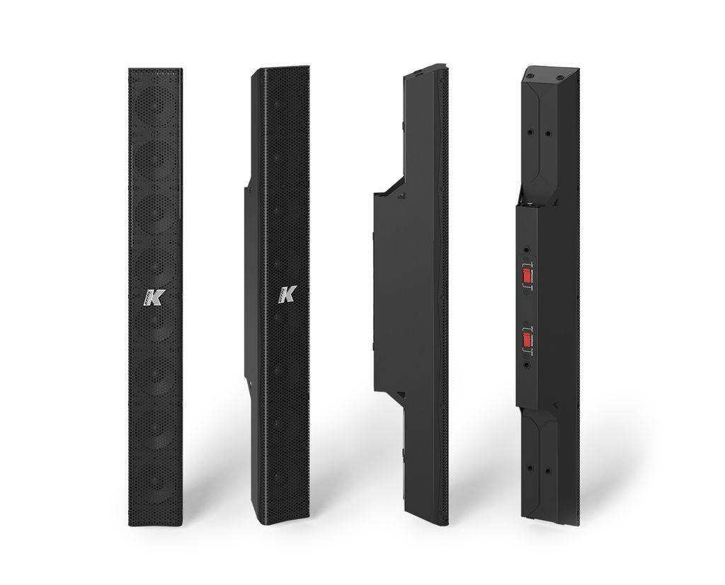 K-Array Kobra KK52 I 50cm-long, variable beam stainless steel line array element with 8x2" cones (connecting hardware NOT included, Black) Speakers K-Array