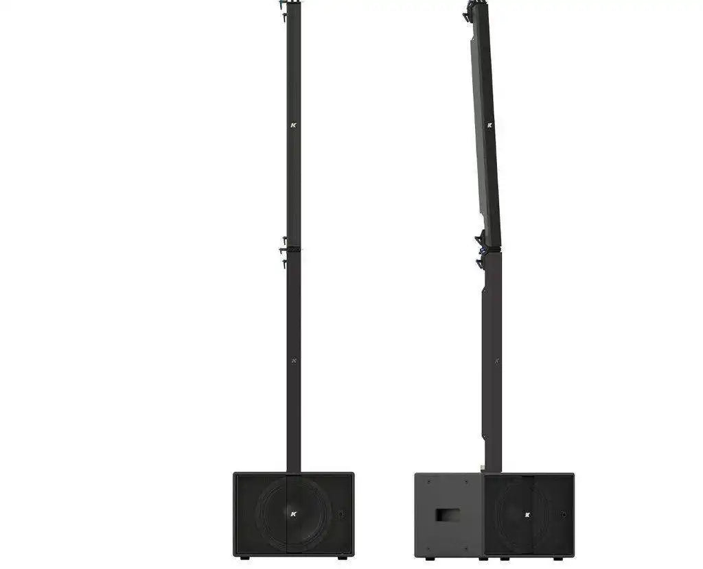 K-Array Pinnacle KR102 II Powered stereo system composed of 1 KS1 I + 1 KS1P I + 2 KK102 I + mounting hardware (Black) Speakers K-Array