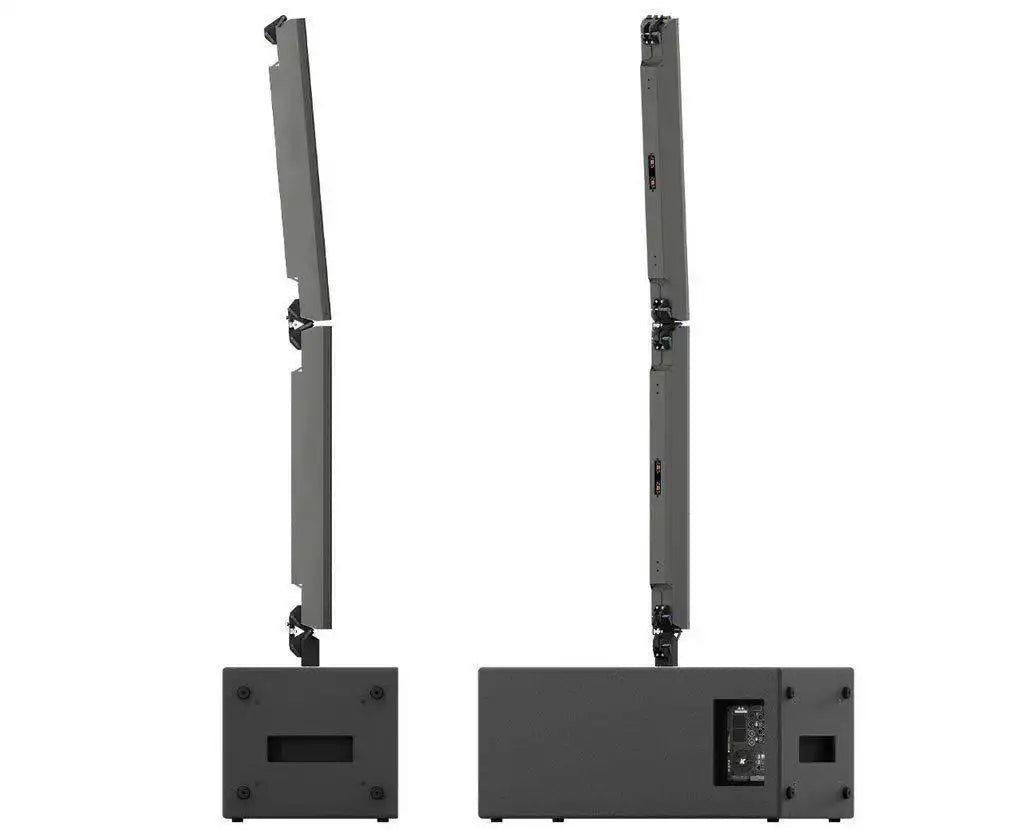 K-Array Pinnacle KR802 II Powered stereo system composed of 1 KS4 I + 1 KS4P I + 4 KY102 + mounting hardware (Black) Speakers K-Array