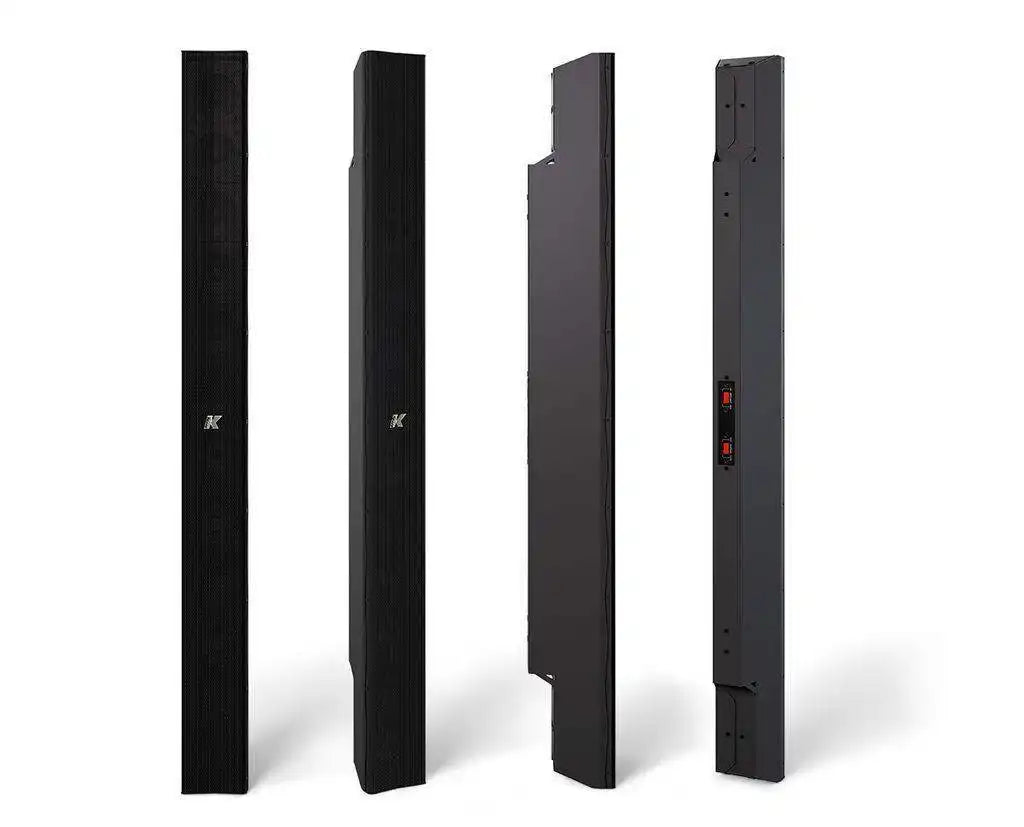 K-Array Python KP102 I 100cm-long, variable beam stainless steel line array element with 12x3" cones-BLK (connecting hardware NOT included, Black) Speakers K-Array