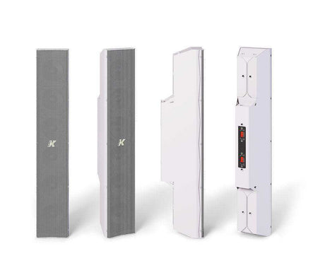 K-Array Python KP52-54W I 52cm-long, variable beam stainless steel line array element with 6x3" cones (connecting hardware NOT included, White) Speakers K-Array