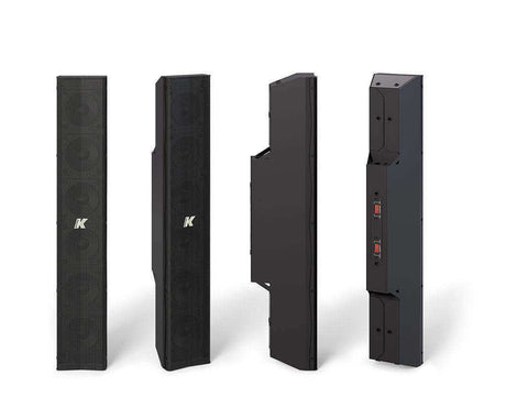 K-Array Python KP52 I 52cm-long, variable beam stainless steel line array element with 6x3" cones (connecting hardware NOT included, Black) Speakers K-Array