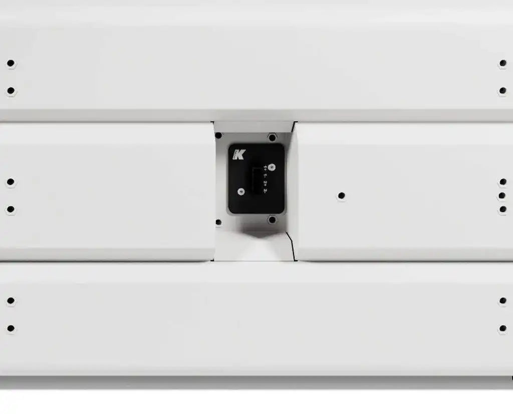 K-Array Rumble KU210W Ultra-slim, 4/16O stainless steel passive subwoofer with 2x10" cones (White) Speakers K-Array