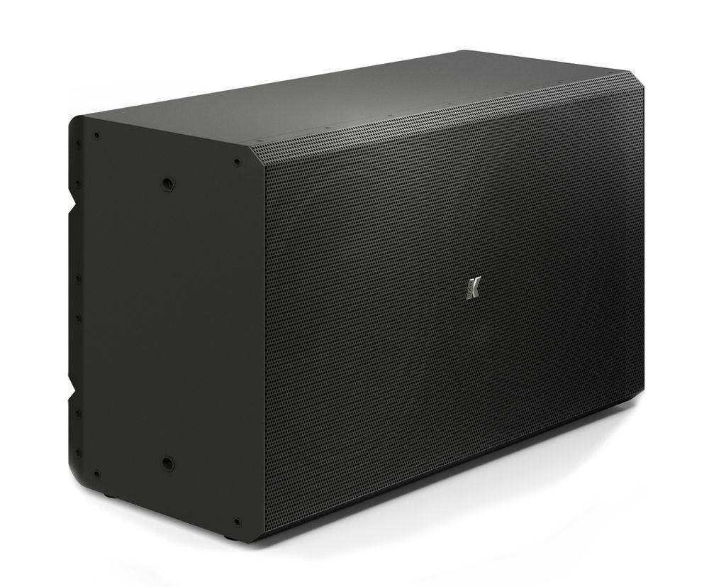 K-Array Rumble KU212 Ultra-slim, 4/16Ω stainless steel passive subwoofer with 2x12" cones (Black) Speakers K-Array