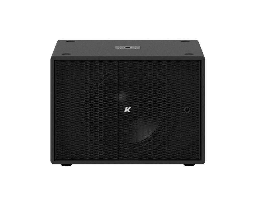 K-Array Thunder KS1 I Ultra-light, Self-Powered single 12” subwoofer with DSP and power outputs (Black) Speakers K-Array