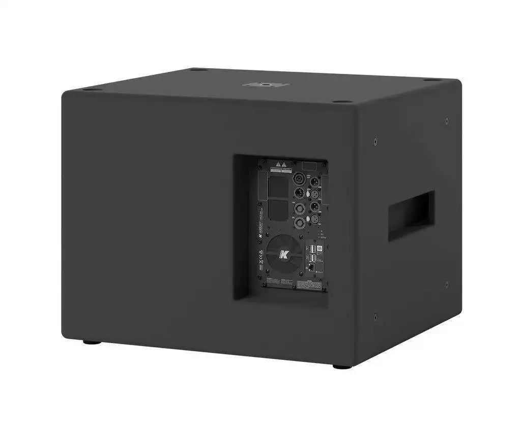 K-Array Thunder KS2 I Ultra-light, Self-Powered single 18” subwoofer with DSP and power outputs (Black) Speakers K-Array