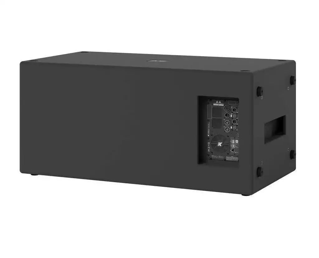 K-Array Thunder KS4 I Ultra-light, Self-Powered dual 18” subwoofer with DSP and power outputs (Black) Speakers K-Array