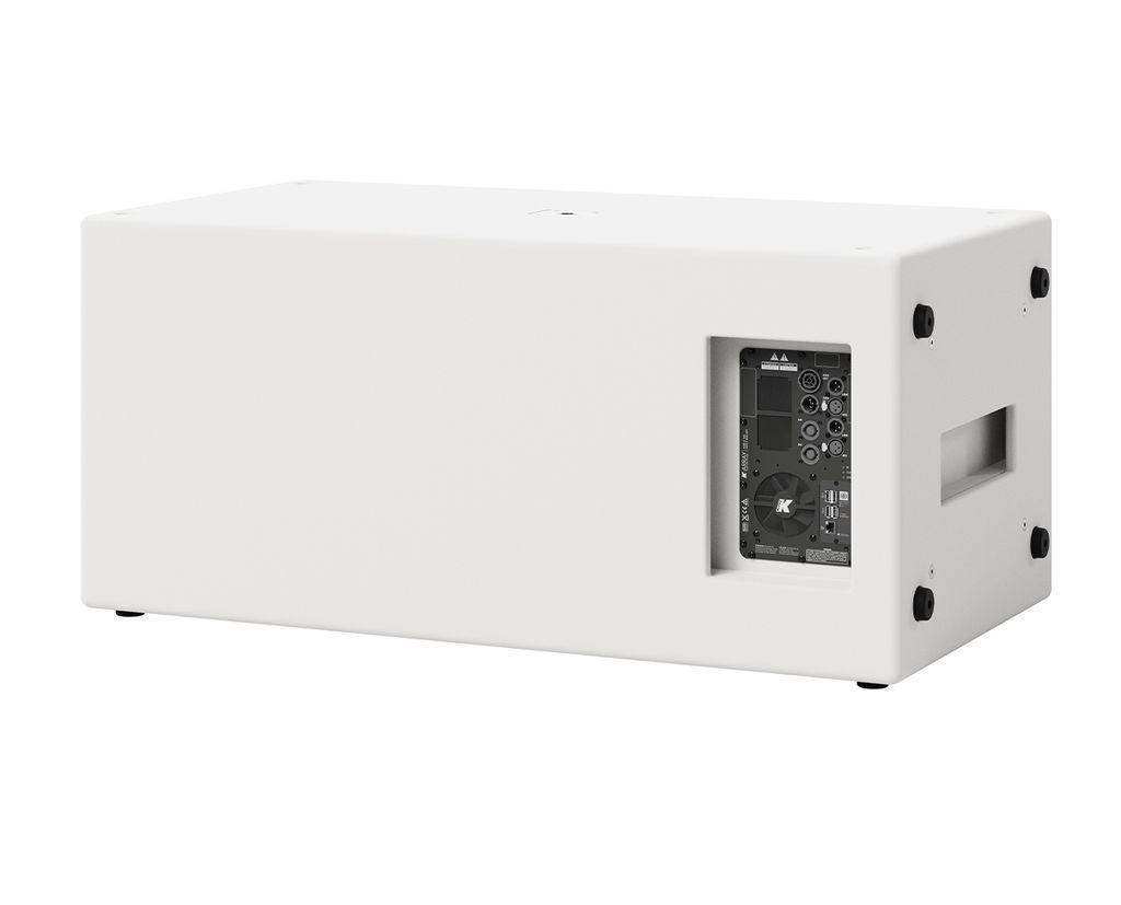 K-Array Thunder KS4W I Ultra-light, Self-Powered dual 18” subwoofer with DSP and power outputs (White) Speakers K-Array