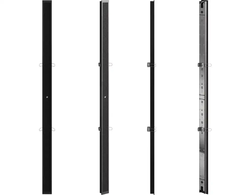 K-Array Vyper KV102R II Ultra-flat, 100cm-long, aluminum line array element with 16x1" cones, in-wall mounting version (Black) Speakers K-Array