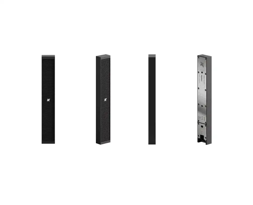 K-Array Vyper KV25 II Ultra-flat, 25cm-long, aluminum line array element with 4x1" cones (Black) Speakers K-Array