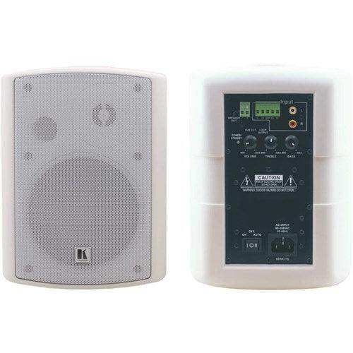 Kramer 5.25" On-Wall 2-Way Powered Speakers (White, Pair) - TAVOR-5-O(PAIR)/WHITE/US Speakers Kramer