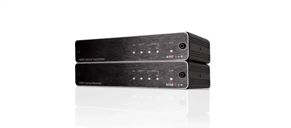 Kramer 675R/T 4K60 4:4:4 HDMI Extender Kit over Ultra–Reach MM/SM Fiber Optic Video Transmitters Kramer