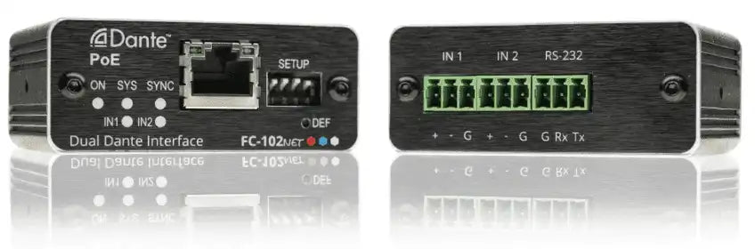 Kramer FC-102NET Dual Dante Interface Encoder Video Transmitters Kramer