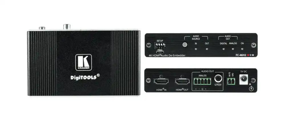 Kramer FC-46H2 4K HDR HDMI Audio De–embedder Audio Components Kramer