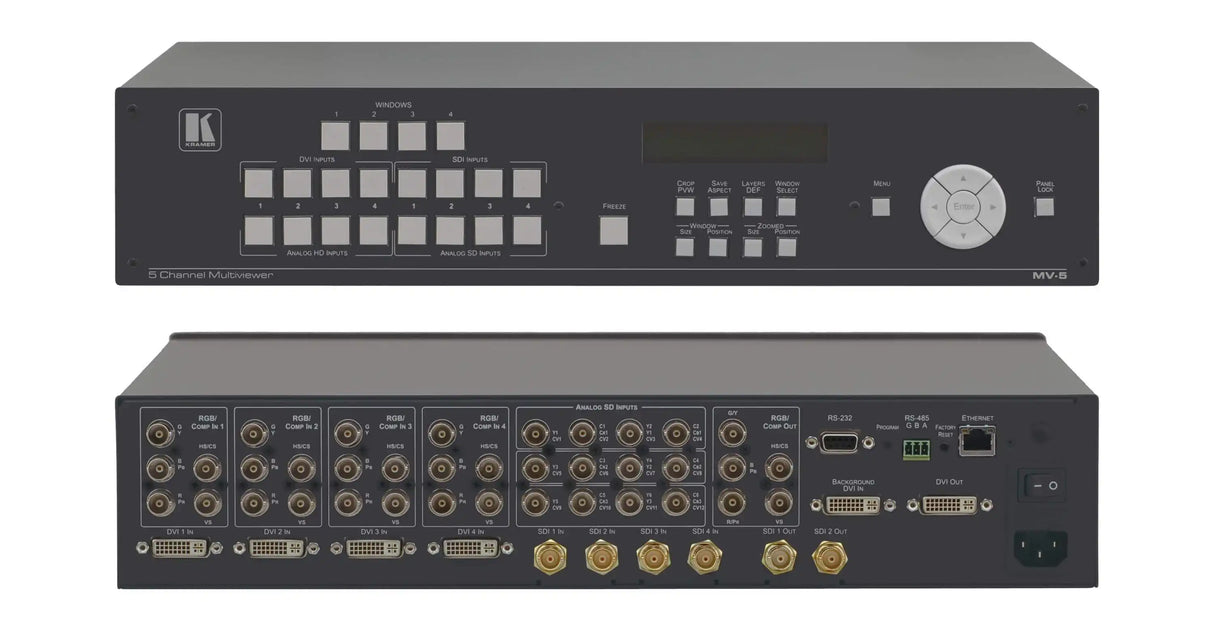 Kramer MV-5 5–Channel Multiviewer Video Transmitters Kramer