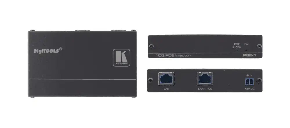 Kramer PSE-1 Single 10G HDBaseT & Ethernet Power Injector Video Transmitters Kramer