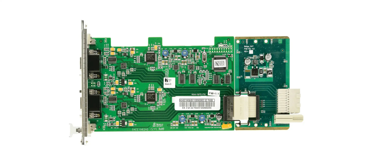 Kramer VGAA-OUT2-F34(ADP+F16)/STANDALONE 2–Channel VGA with Analog Audio Output Card Video Transmitters Kramer