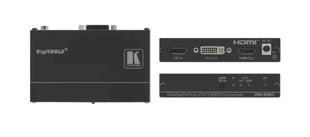 Kramer VM-2D 1:2 4K60 4:2:0 DVI Distribution Amplifier Video Transmitters Kramer