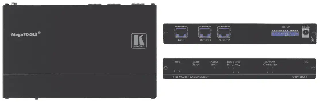 Kramer VM-2DT 1:2 4K60 4:2:0 Long–Reach HDBaseT DA Video Transmitters Kramer