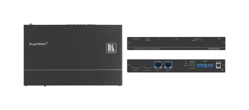Kramer VM-2HDT 1:2 HDBaseT Extender Distributor Video Transmitters Kramer