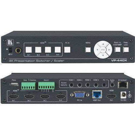 Kramer VP-440X 18G 4K HDMI+USB-C switcher / scaler with 60w USB charging Video Transmitters Kramer