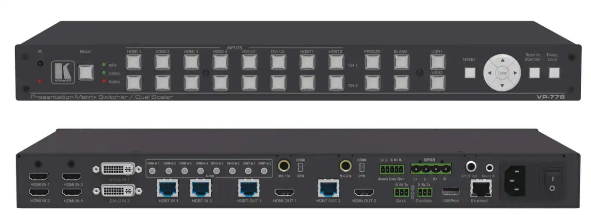 Kramer VP-778 Presentation Matrix Switcher/Scaler Video Transmitters Kramer