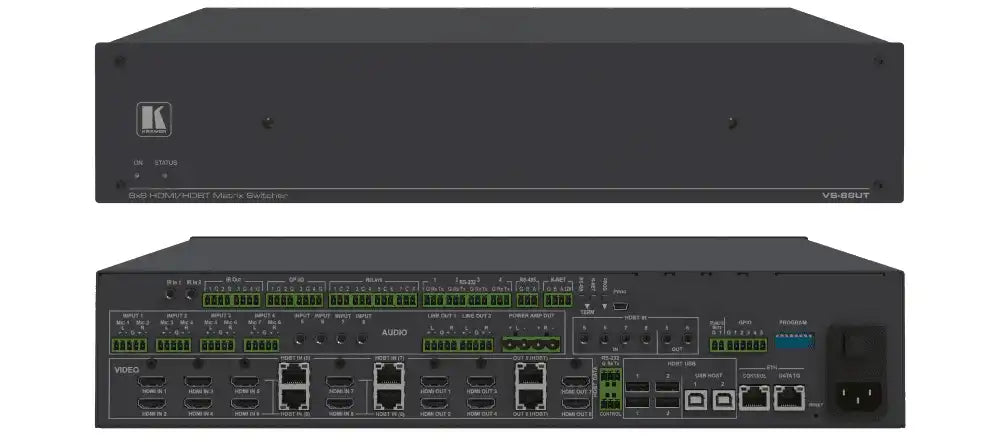 Kramer VS-88UT 8x8 HDMI/HDBT Matrix Switcher Video Transmitters Kramer