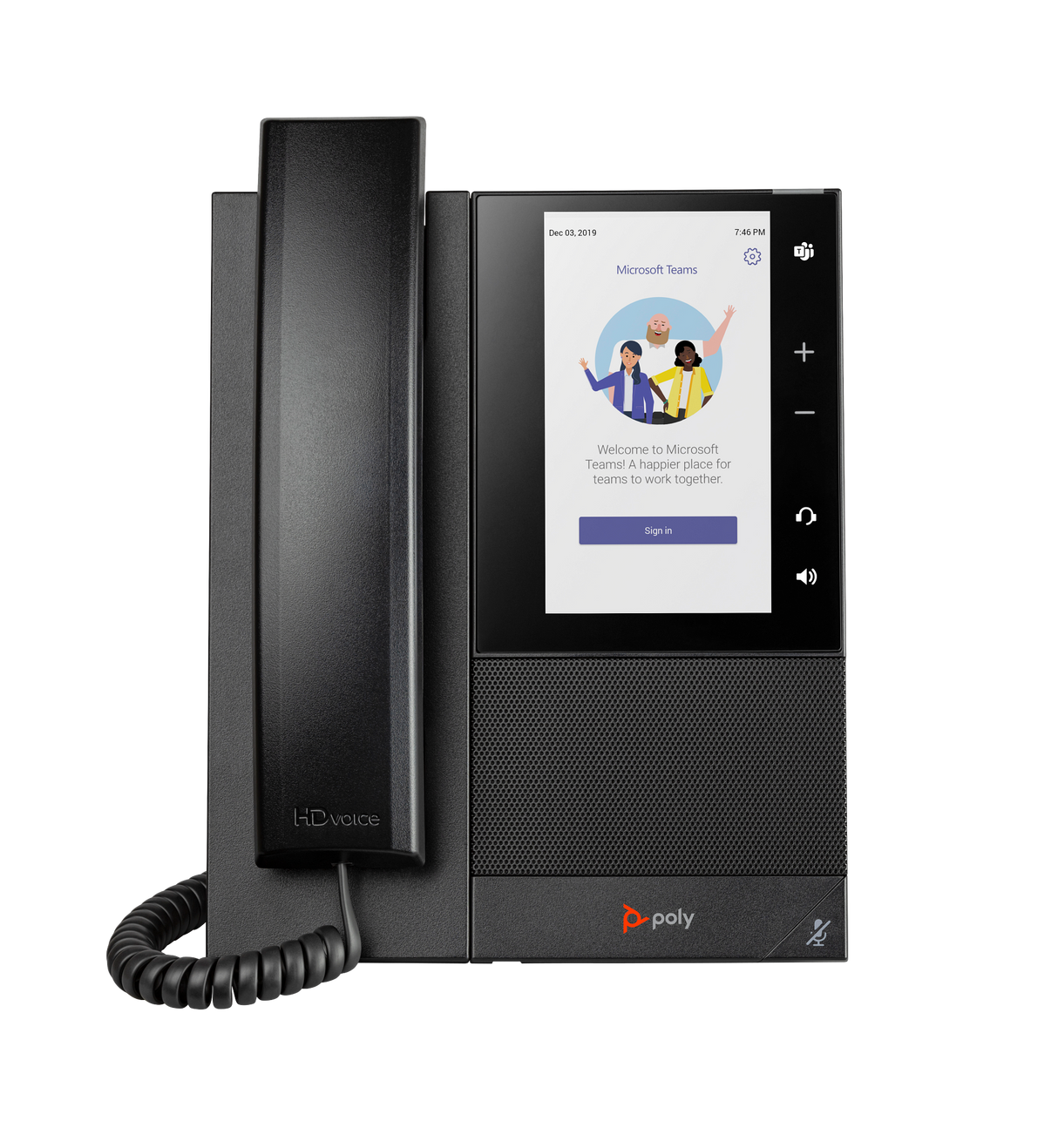 Poly CCX 505 Business Media Phone for Microsoft Teams and PoE-enabled GSA/TAA Poly Voice Poly