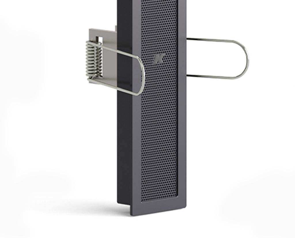 K-Array Lyzard KZ14R I Ultra-mini, 10cm-long, aluminium line array speaker, in-wall mounting version (Black) Speakers K-Array