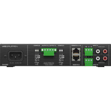 Lab Gruppen CA1202 2 x 120W Commercial Amplifier with Energy Star Certification Audio Amplifiers Lab Gruppen