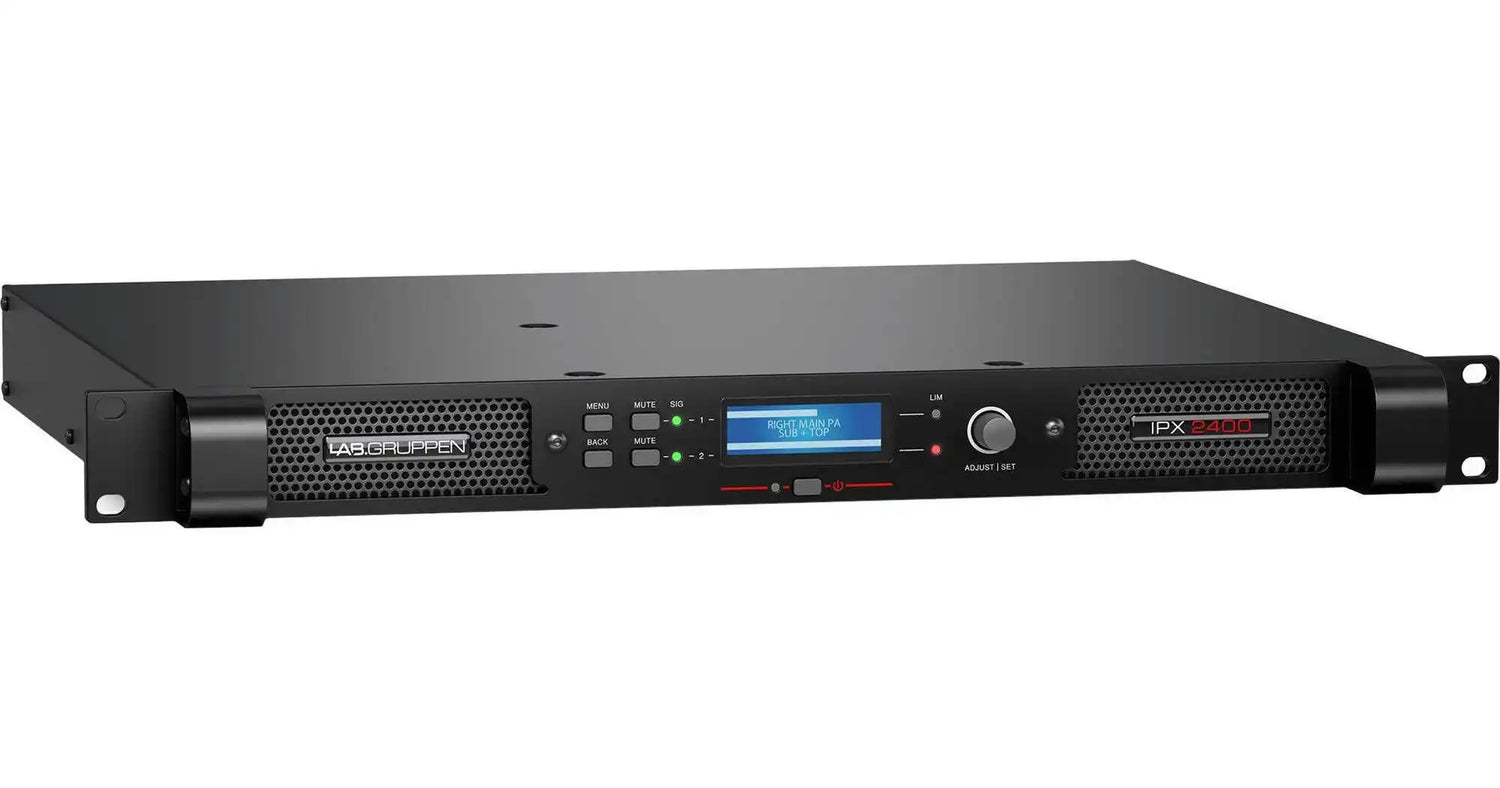Lab Gruppen IPX 2400 Compact 1200W 2-Channel DSP Controlled Power Amplifier - IPX 2400 Audio Amplifiers Lab Gruppen
