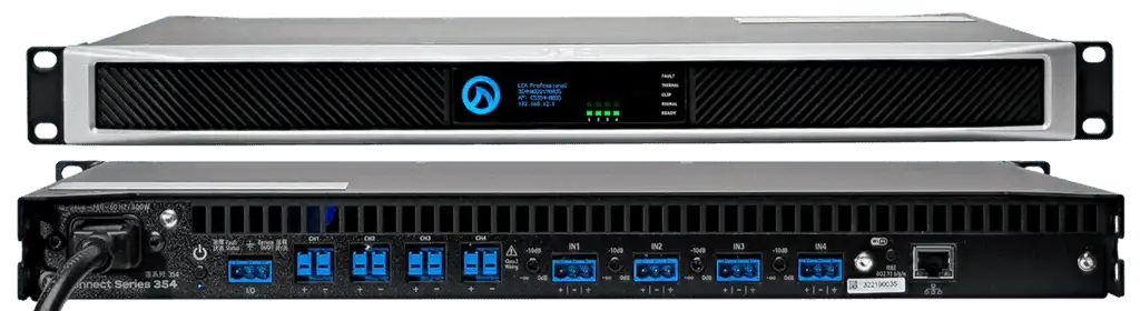 LEA Professional CS354-ADSP – 4-Channel 350W Networked Amplifier Audio Amplifiers LEA Professional