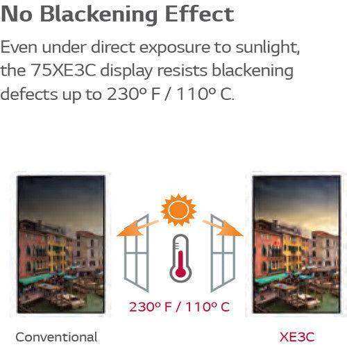 LG 75" 3840 x 2160 UHD Outdoor LCD Monitor - 75XE3C-B Displays LG Electronics