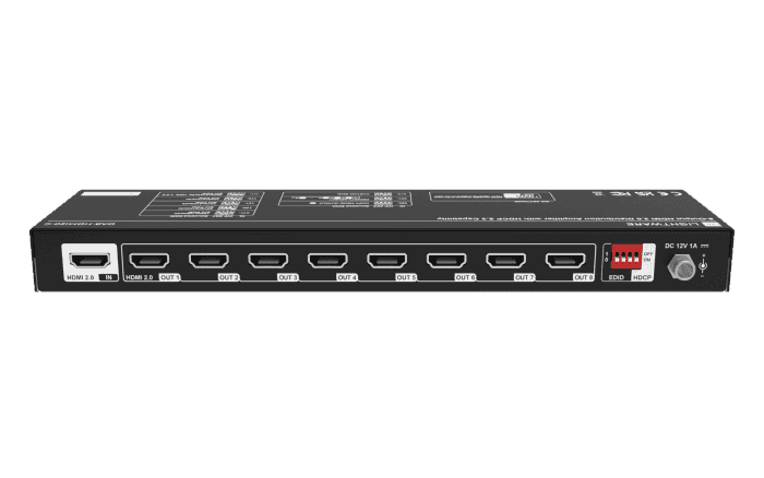 Lightware DA8-HDMI20-C 8-output HDMI 2.0 Distribution Amplifier with EDID Management and HDCP 2.3 Support - 91320012 Video Transmitters LightWare