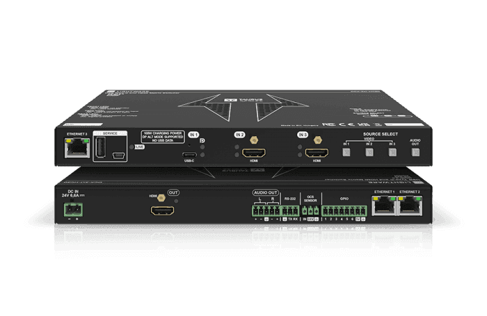 LightWare DCX-3x1-HC20 Video Switcher with HDMI 2.0 and USB-C connectivity - 91310104 Video Transmitters LightWare