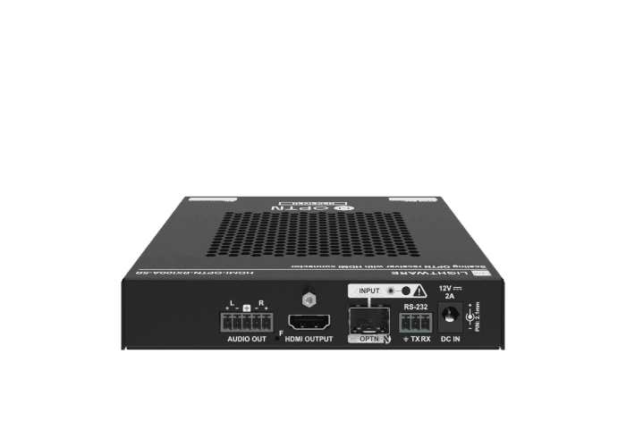 Lightware HDMI-OPTN-RX100A-SR SDVoE-based Point-to-multipoint HDMI 2.0 over Fiber Optical Link Scaling Receiver - 91536001 Video Transmitters LightWare