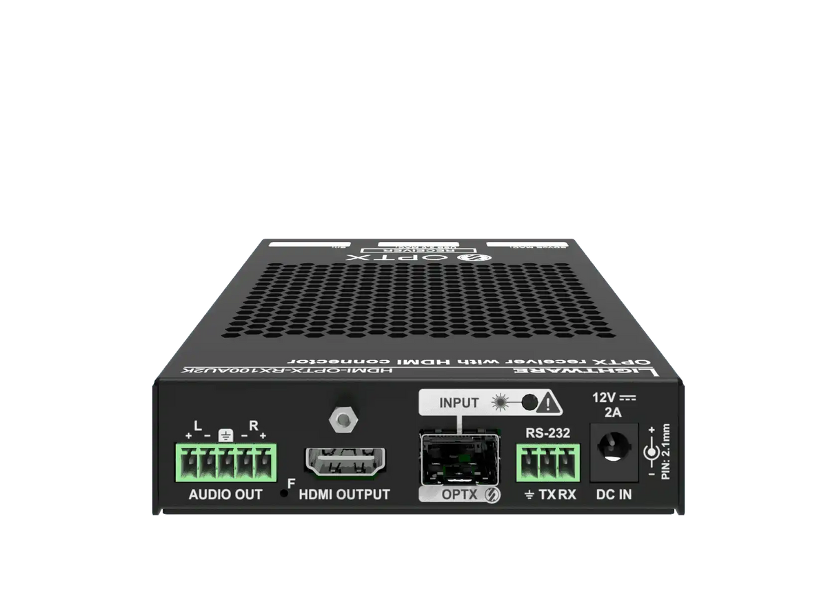 Lightware HDMI-OPTX-RX100AU2K SDVoE compatible HDMI 2.0 over fiber optical link receiver - 91535004 Video Transmitters LightWare