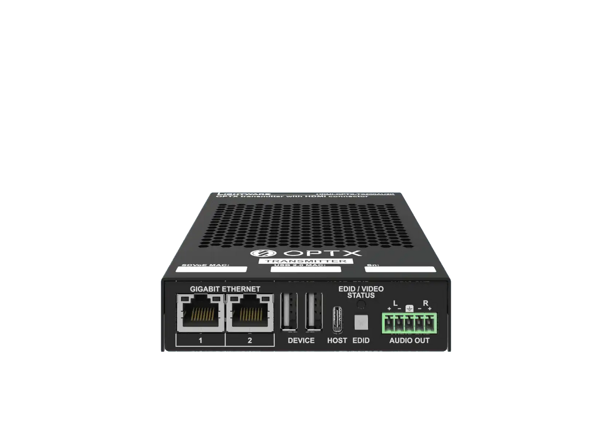 Lightware HDMI-OPTX-TX200AU2K SDVoE compatible HDMI 2.0 over fiber optical link transmitter - 91535003 Video Transmitters LightWare
