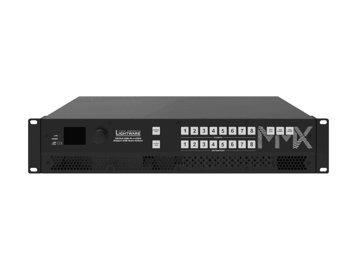 Lightware MMX8x8-HDMI-4K-A-USB20 8x8 Matrix Switcher for HDMI video and USB 2.0 peripherals - 91310075 Video Transmitters LightWare